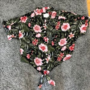 Cropped hawaiian shirt